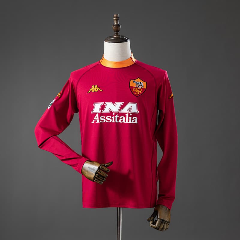 Roma Home Long Sleeve Jersey 2000/01