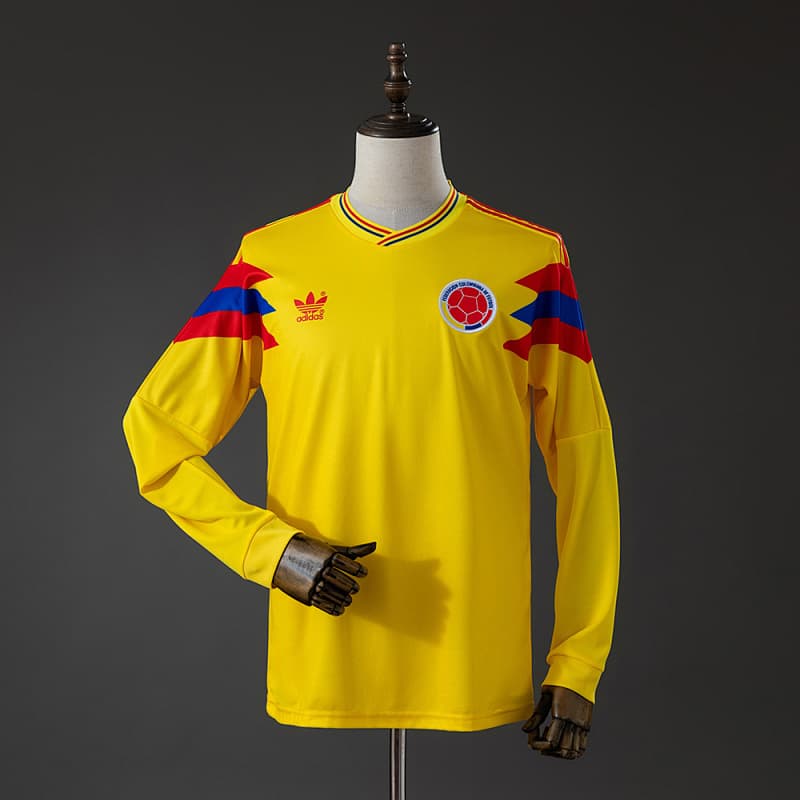 Colombia Home Long Sleeve Jersey 1990