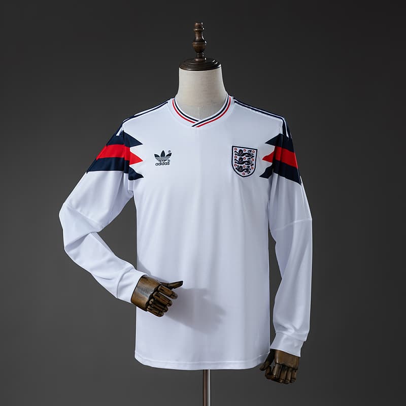 England Home Long Sleeve Jersey 1990