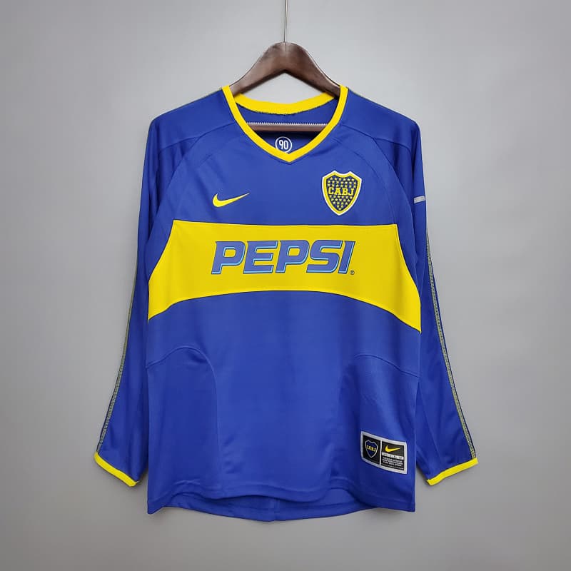 Boca Juniors Home Long Sleeve Jersey 2003/04