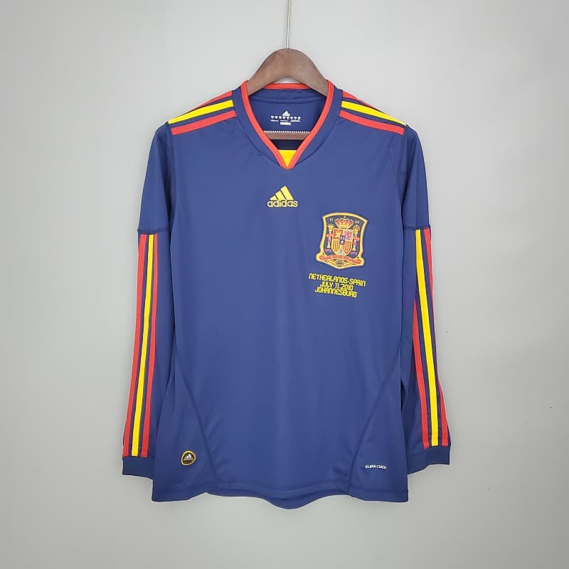 Spain World Cup Final 2010 Long Sleeve Jersey 2010