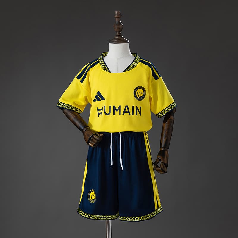 Al-Nassr Home Kids Kit 2026/27 - Humain