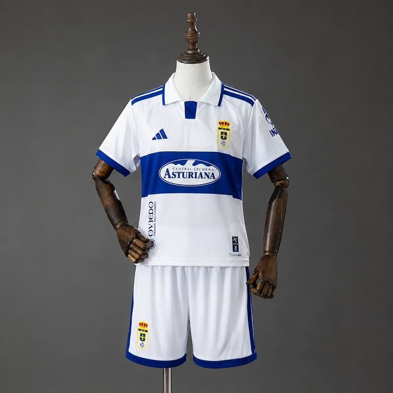 Real Oviedo Home Kids Jersey 2026/27 - White