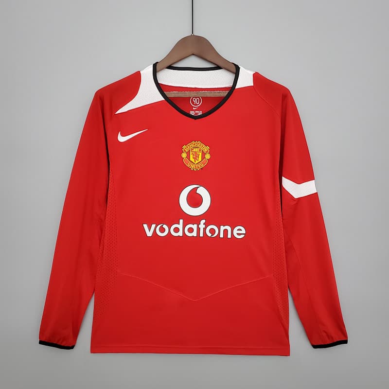 Manchester United Home Long Sleeve Jersey 2004/06