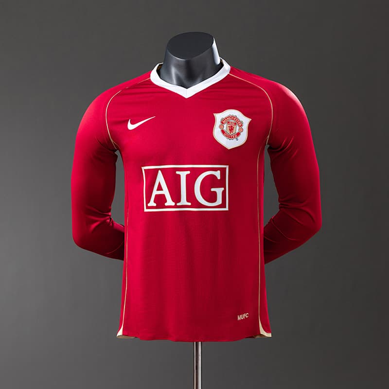 Manchester United Home Long Sleeve Jersey 2006/07 (Player Version)