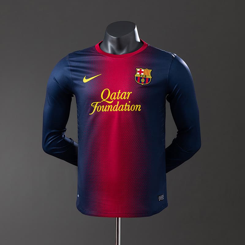 Barcelona Home Long Sleeve Jersey 2012/13 (Player Version)