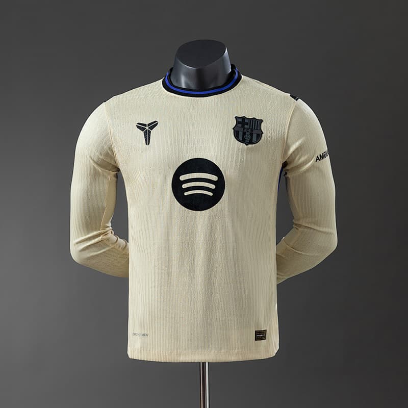 Barcelona Away Long Sleeve Jersey 2025/26 (Player Version)