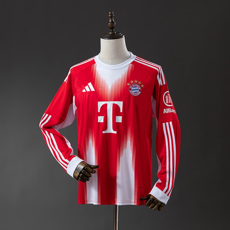 Bayern Munich Home Long Sleeve Jersey 2025/26