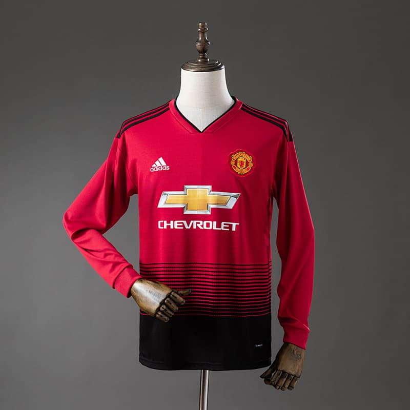 Manchester United Home Long Sleeve Jersey 2018/19