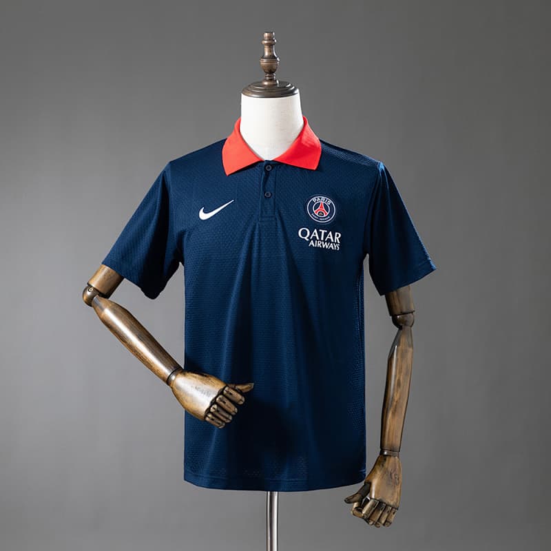 Paris Saint-Germain Polo 2025/26 - Navy/Red