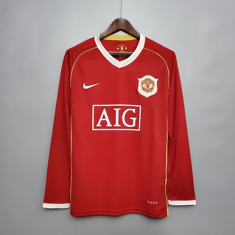 Manchester United Home Long Sleeve Jersey 2006/07