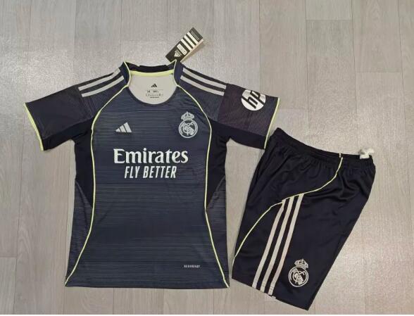 Real Madrid 25/26 - Away Kit (Jersey + Shorts)