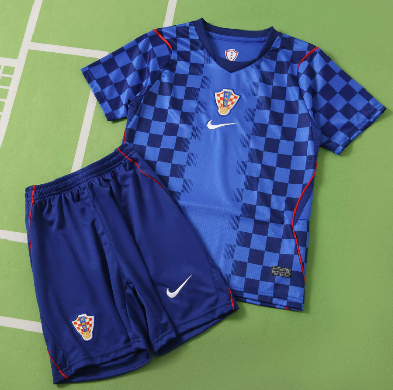 Croatia 2026 World Cup - Away Kids Kit