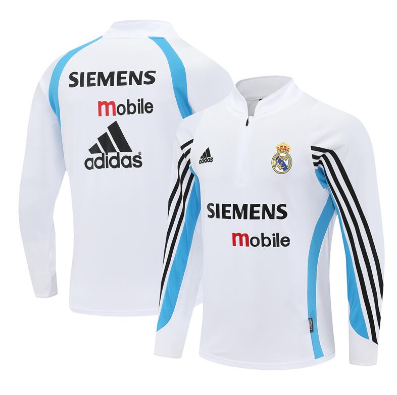 Real Madrid 2003-04 - Tracksuit (White Half-Zip)