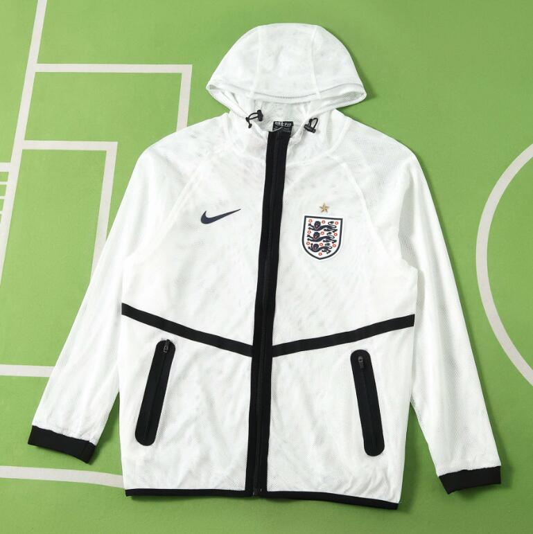 England 2026 World Cup - Hooded Jacket (White)