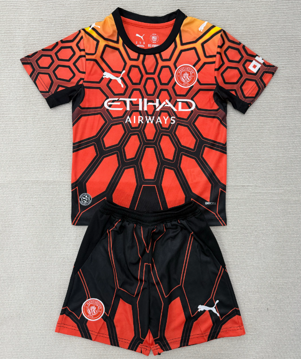 Manchester City 26/27 - Goalkeeper Kids Kit (Orange)
