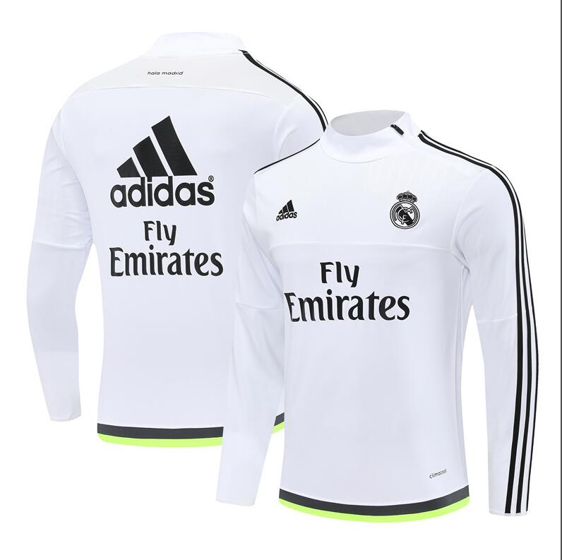 Real Madrid 2015-16 - Tracksuit (White, Half-Zip)