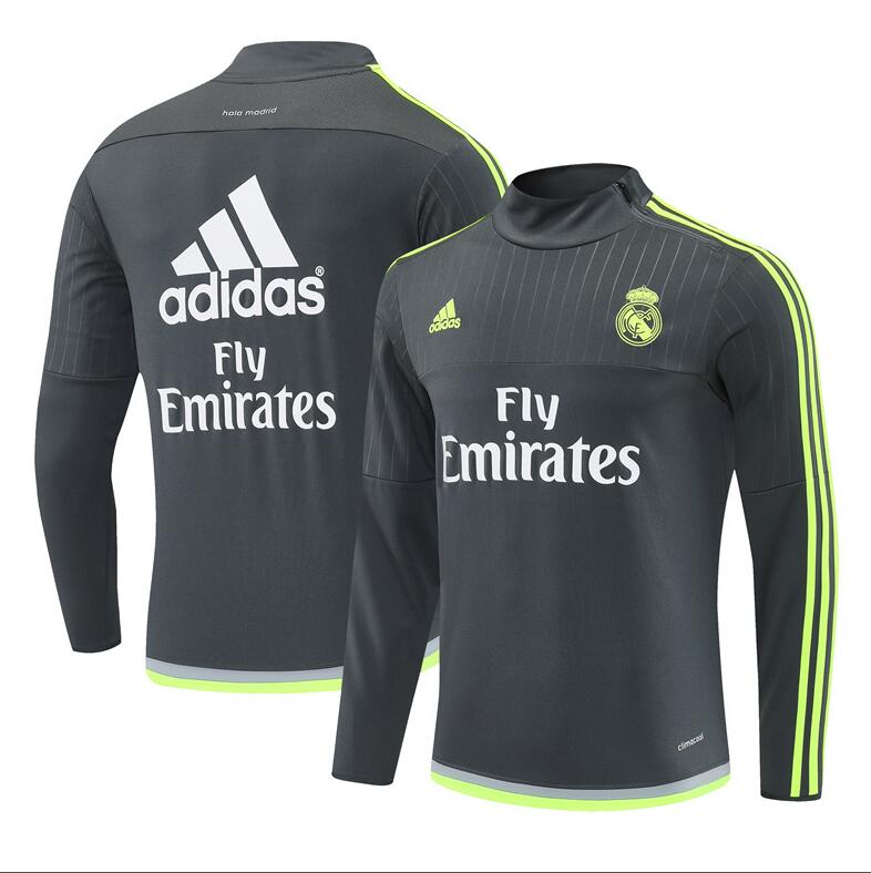 Real Madrid 2015-16 - Tracksuit (Grey, Half-Zip)