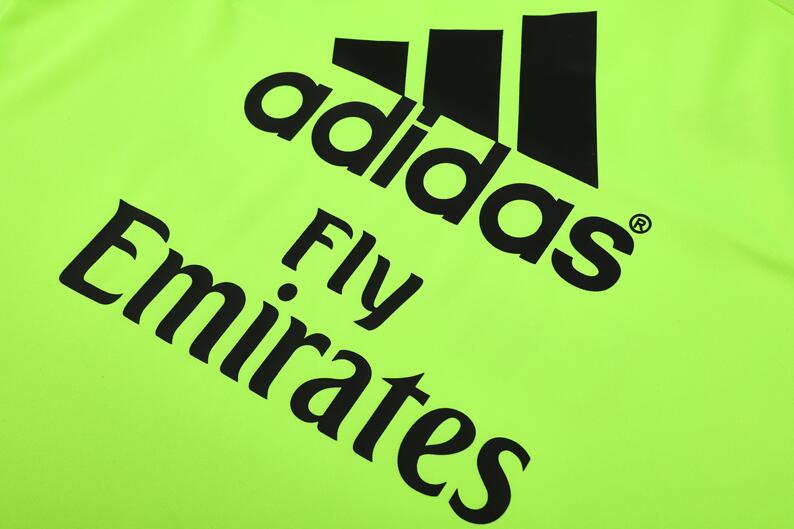 Real Madrid 2015-16 - Tracksuit (Fluorescent Green, Half-Zip)