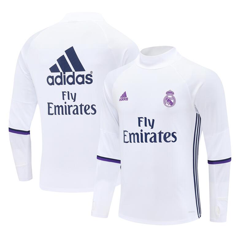Real Madrid 2016-17 - Tracksuit (White, Half-Zip)