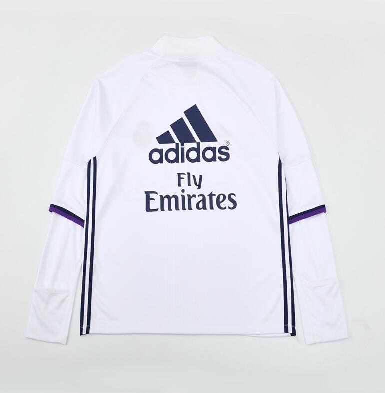 Real Madrid 2016-17 - Tracksuit (White, Half-Zip)