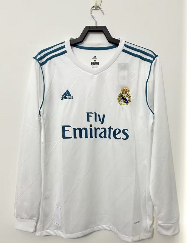Real Madrid 2017-18 Retro - Home (Long Sleeves)