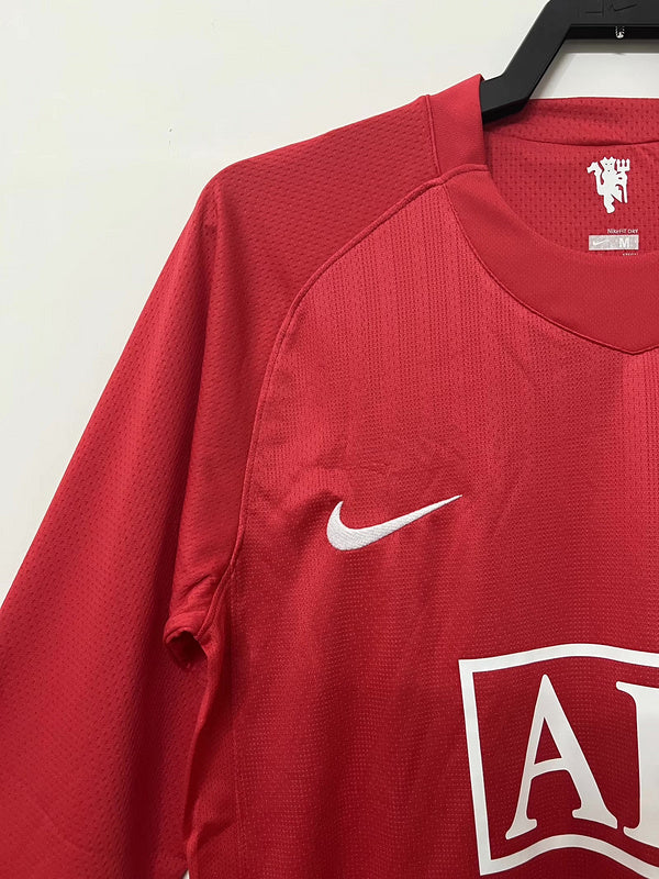 Manchester United 2007-08 Retro - Home (Long Sleeves)