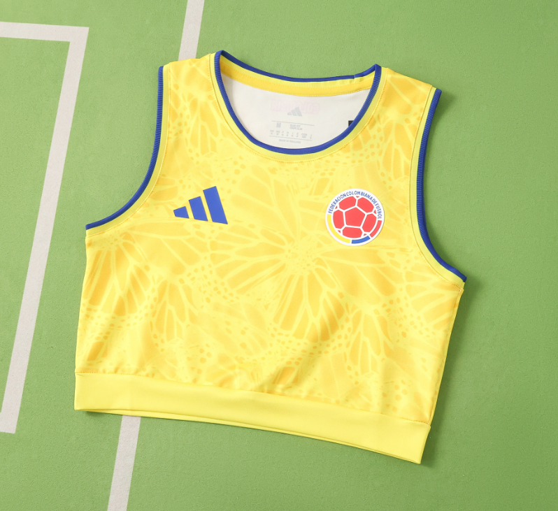Colombia 2026 World Cup - Home Women Cropped Vest (Fan)