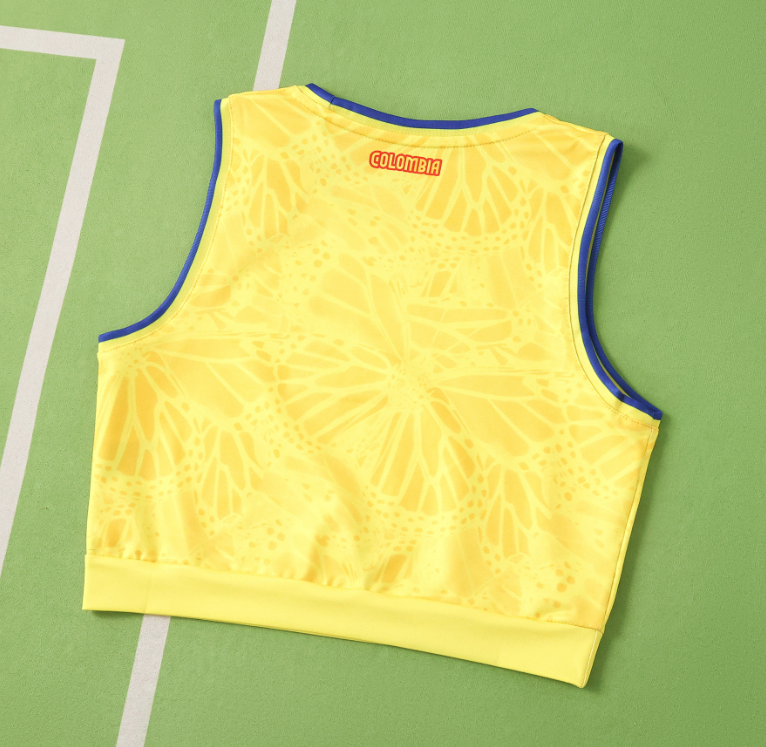 Colombia 2026 World Cup - Home Women Cropped Vest (Fan)