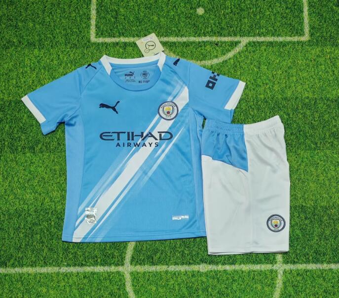 Manchester City 25/26 - Home Kids Kit