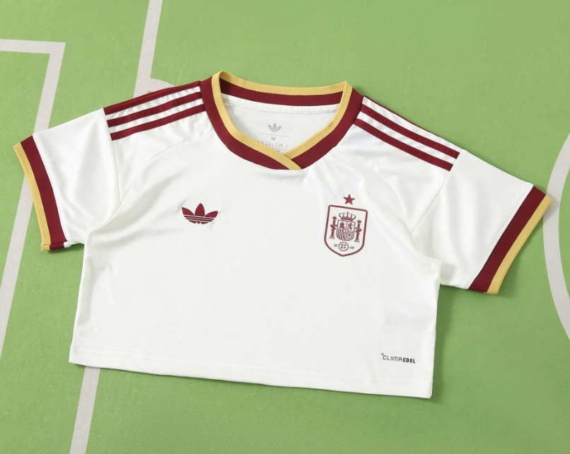 Spain 2026 World Cup - Away Women Cropped (Fan)