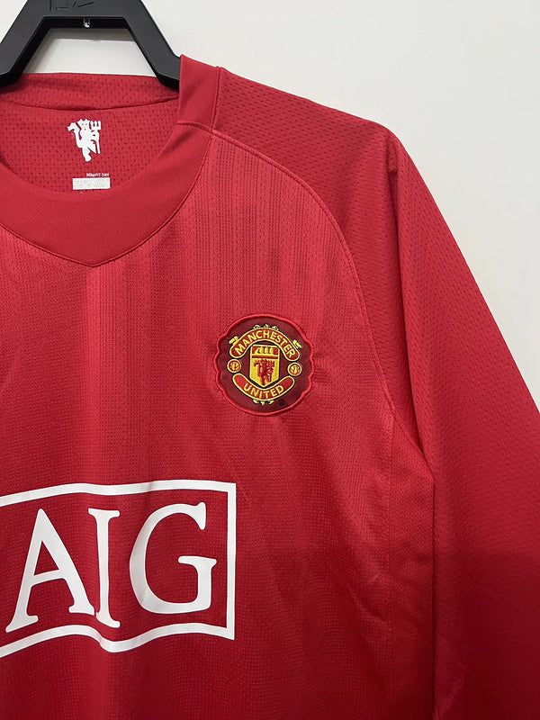 Manchester United 2007-08 Retro - Home (Long Sleeves)