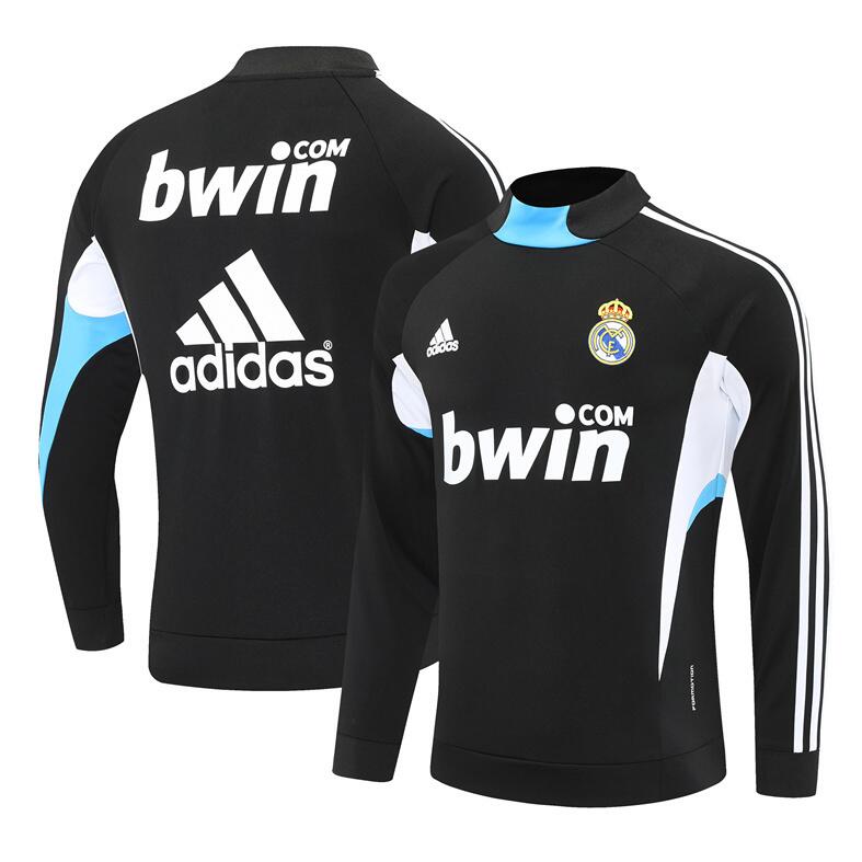 Real Madrid 2008-09 - Tracksuit (Black, Half-Zip)