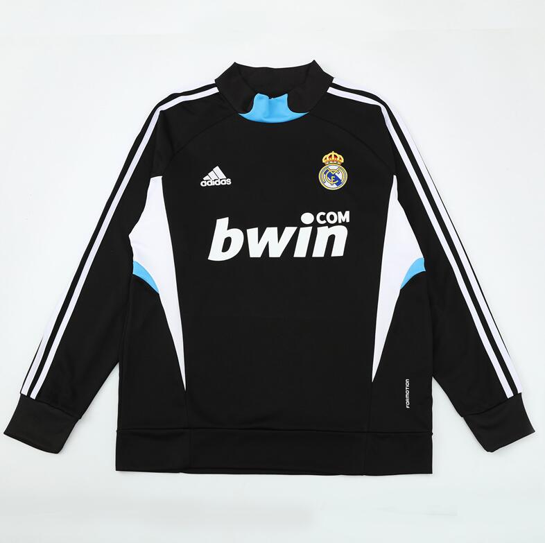 Real Madrid 2008-09 - Tracksuit (Black, Half-Zip)