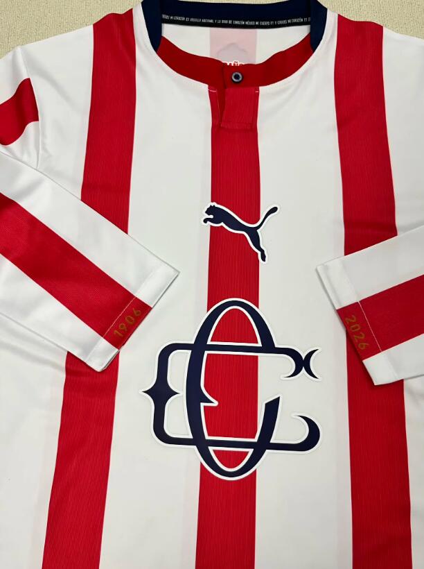Chivas Guadalajara 26/27 - Home Kit (Fan) Long Sleeve