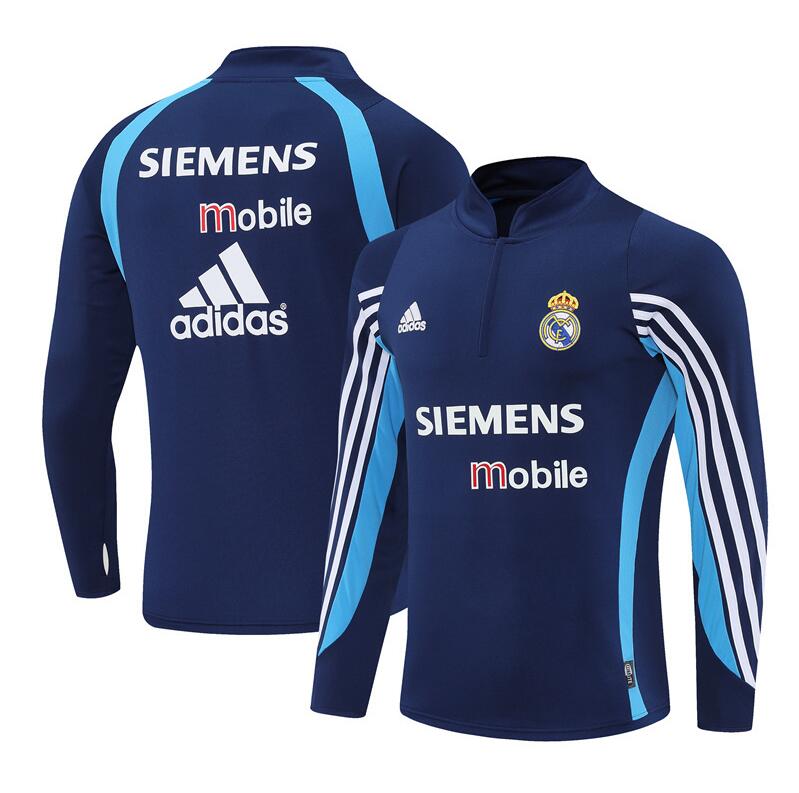 Real Madrid 2003-04 - Tracksuit (Royal Blue Half-Zip)