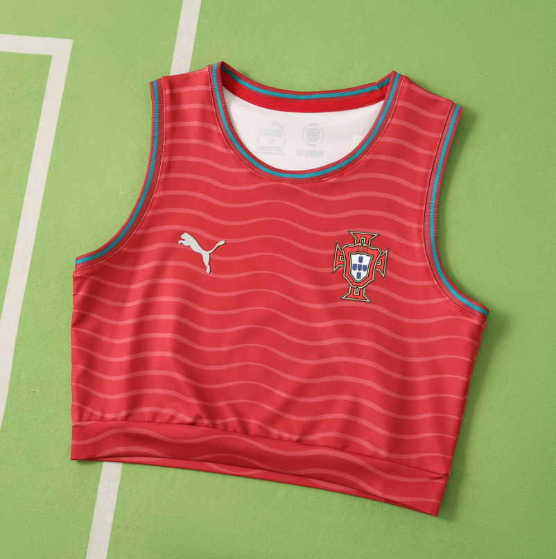 Portugal 2026 World Cup - Home Women's Cropped Vest (Fan)