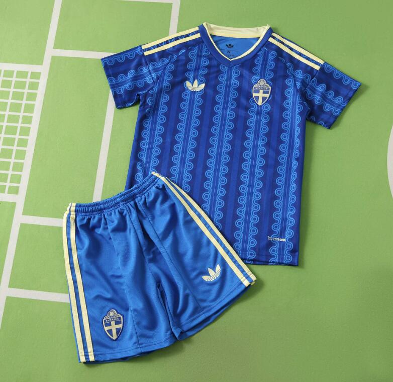Sweden 2026 World Cup - Away Kids Kit