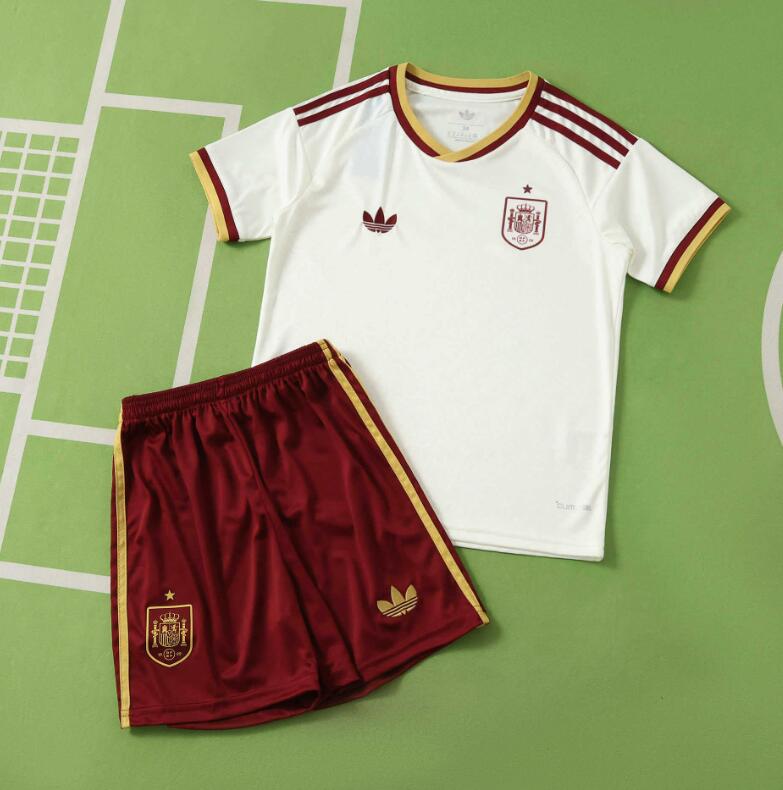 Spain 2026 World Cup - Away Kids Kit