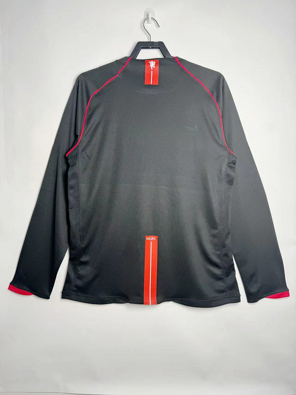 Manchester United 2007-08 Retro - Away (Black, Long Sleeves)