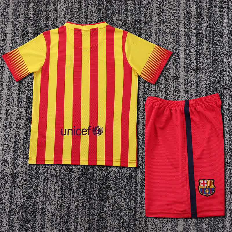Barcelona 2013-14 Retro - Away Kids Kit