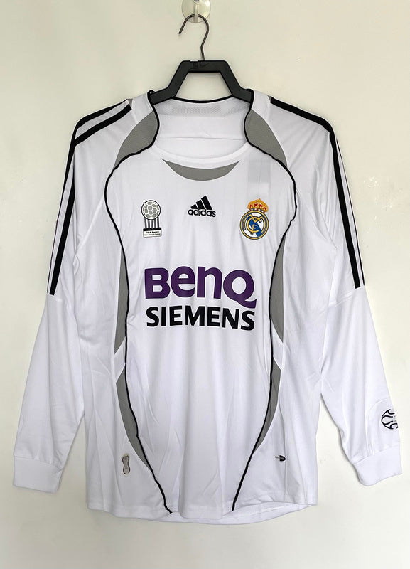 Real Madrid 2006-07 Retro - Home (Long Sleeves)