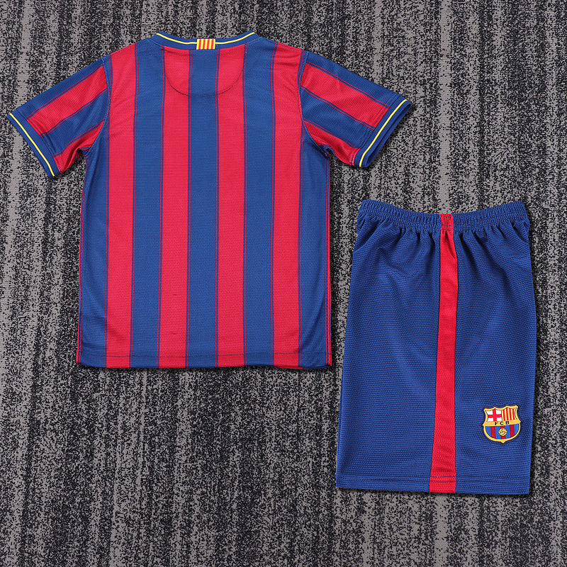Barcelona 2009-10 Retro - Home Kids Kit