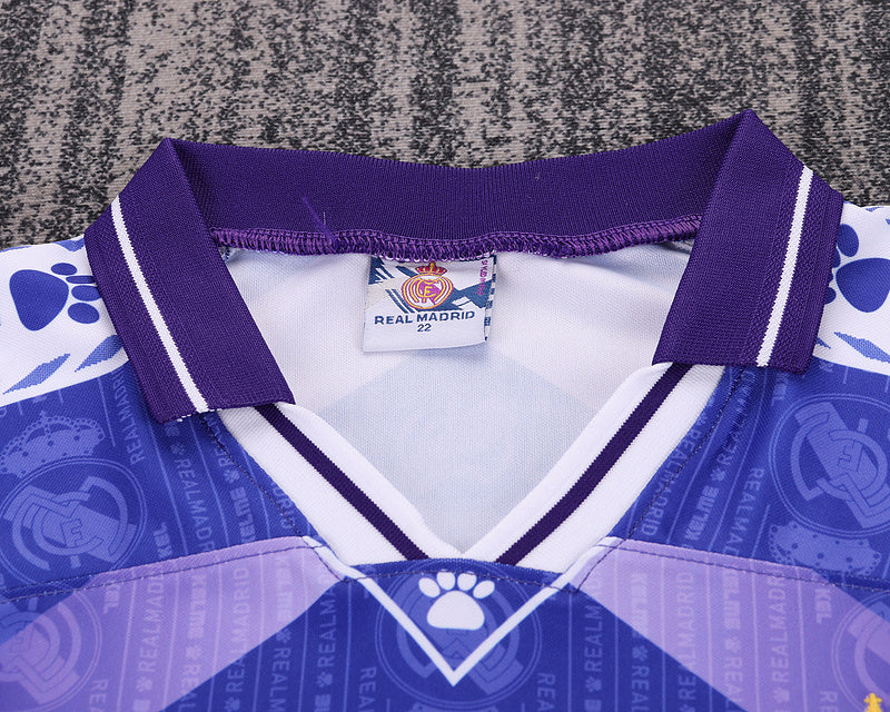 Real Madrid 1996-97 Retro - Away Kids Kit