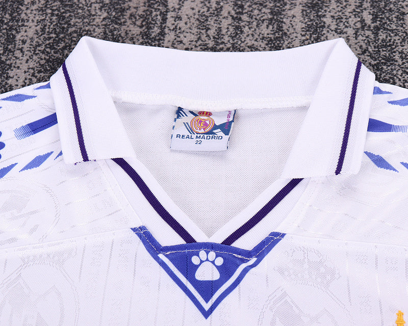 Real Madrid 1996-97 Retro - Home Kids Kit