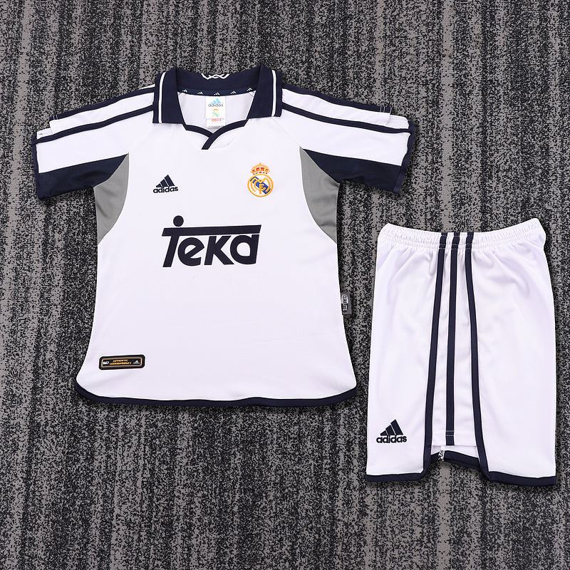Real Madrid 2000-01 Retro - Home Kids Kit