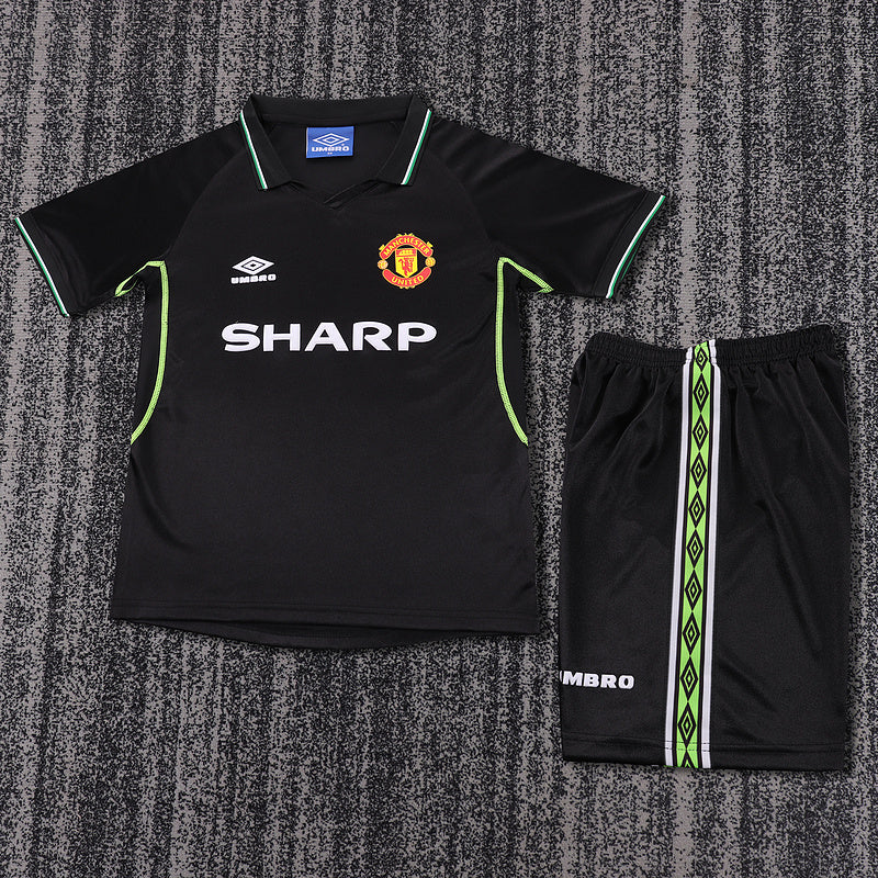 Manchester United 1998 Retro - Third Kids Kit