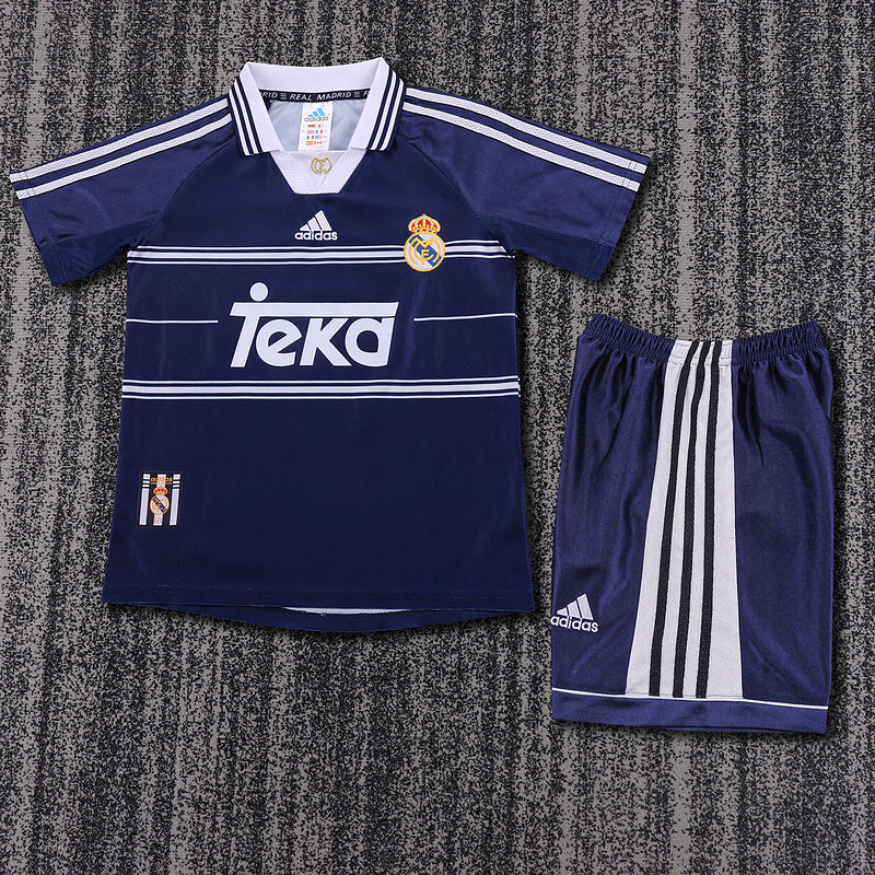 Real Madrid 1998-99 Retro - Away Kids Kit