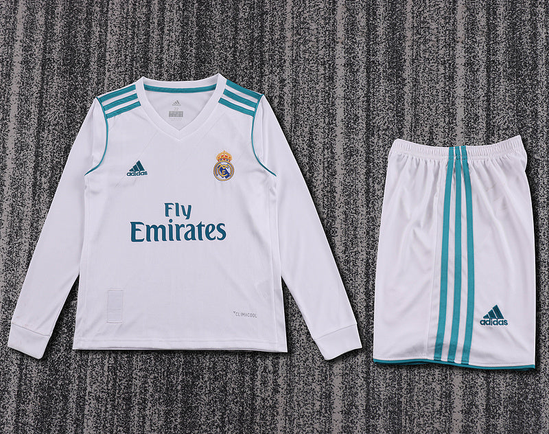 Real Madrid 2017-18 Retro - Home Kids Kit