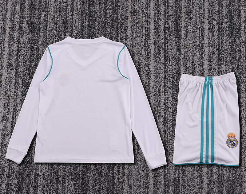 Real Madrid 2017-18 Retro - Home Kids Kit